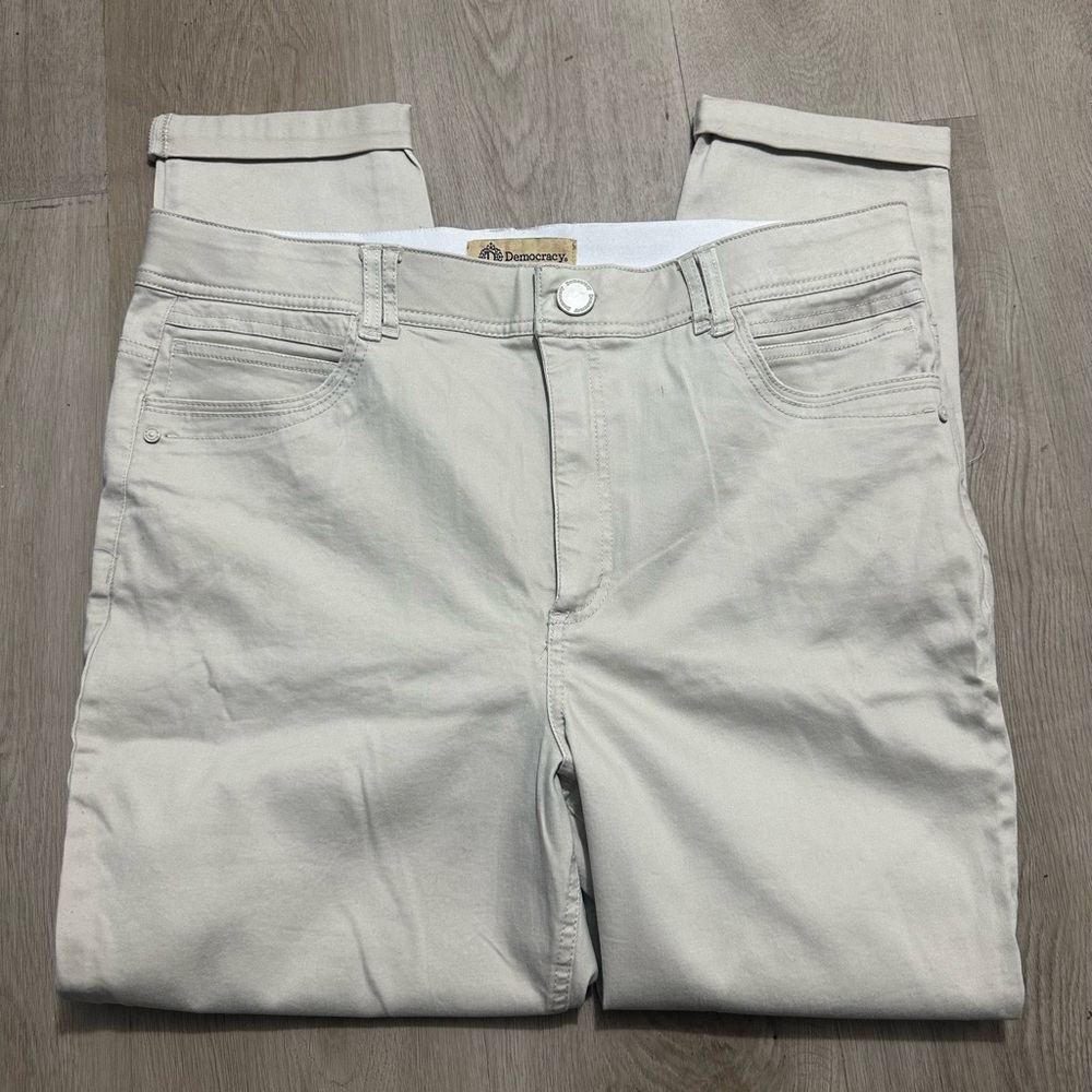 Democracy Cream Denim Pants